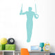 Gymnastics Olympic Rings Blue Wall Decal