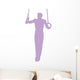 Gymnastics Olympic Rings Purple Wall Decal