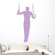 Gymnastics Olympic Rings Purple Wall Decal