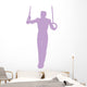 Gymnastics Olympic Rings Purple Wall Decal