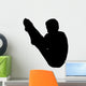 Black Gymnastics Silhouette Flip Wall Decal