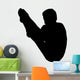 Black Gymnastics Silhouette Flip Wall Decal