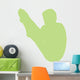 Gymnastics Silhouette Flip Green Wall Decal