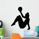 Gymnastics Silhouette Ball Black Wall Decal