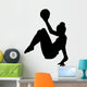Gymnastics Silhouette Ball Black Wall Decal