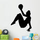 Gymnastics Silhouette Ball Black Wall Decal