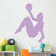Gymnastics Silhouette Ball Lavender Wall Decal