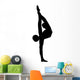 Gymnastics Silhouette Stretch Black Wall Decal
