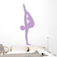 Gymnastics Silhouette Stretch Lavender Wall Decal