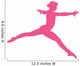 Gymnastics Leap Hot Pink Wall Decal