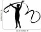 Black Gymnastics Ribbon Dance Wall Decal