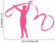 Gymnastics Ribbon Dance Pink Wall Decal