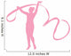 Gymnastics Ribbon Dance Pink Wall Decal
