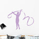 Gymnastics Ribbon Dance Lavender Wall Decal