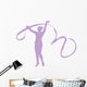Gymnastics Ribbon Dance Lavender Wall Decal