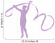 Gymnastics Ribbon Dance Lavender Wall Decal