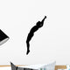 Gymnastics Backwards Leap Black Wall Decal