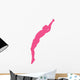 Gymnastics Backwards Leap Pink Wall Decal