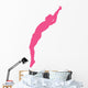 Gymnastics Backwards Leap Pink Wall Decal