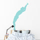 Gymnastics Backwards Leap Blue Wall Decal