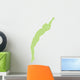 Gymnastics Backwards Leap Green Wall Decal