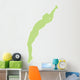Gymnastics Backwards Leap Green Wall Decal