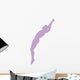 Gymnastics Backwards Leap Lavender Wall Decal