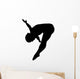 Gymnastics Silhouette Style Front Flip Wall Decal