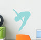 Gymnastics Front Flip Blue Wall Decal