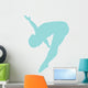 Gymnastics Front Flip Blue Wall Decal