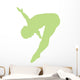 Gymnastics Front Flip Green Wall Decal