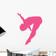 Gymnastics Front Flip Pink Wall Decal