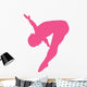 Gymnastics Front Flip Pink Wall Decal