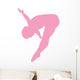Gymnastics Front Flip Pink Wall Decal