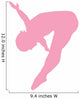 Gymnastics Front Flip Pink Wall Decal