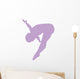 Gymnastics Front Flip Lavender Wall Decal