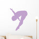 Gymnastics Front Flip Lavender Wall Decal