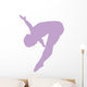 Gymnastics Front Flip Lavender Wall Decal