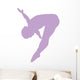 Gymnastics Front Flip Lavender Wall Decal