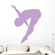 Gymnastics Front Flip Lavender Wall Decal