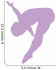 Gymnastics Front Flip Lavender Wall Decal