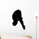 Gymnastics Silhouette Front Dive Wall Decal