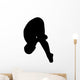 Gymnastics Silhouette Front Dive Wall Decal