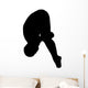 Gymnastics Silhouette Front Dive Wall Decal