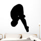 Gymnastics Silhouette Front Dive Wall Decal