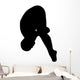 Gymnastics Silhouette Front Dive Wall Decal