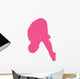 Gymnastics Front Dive Pink Wall Decal