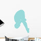Gymnastics Front Dive Blue Wall Decal