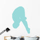 Gymnastics Front Dive Blue Wall Decal