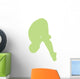 Gymnastics Front Dive Green Wall Decal